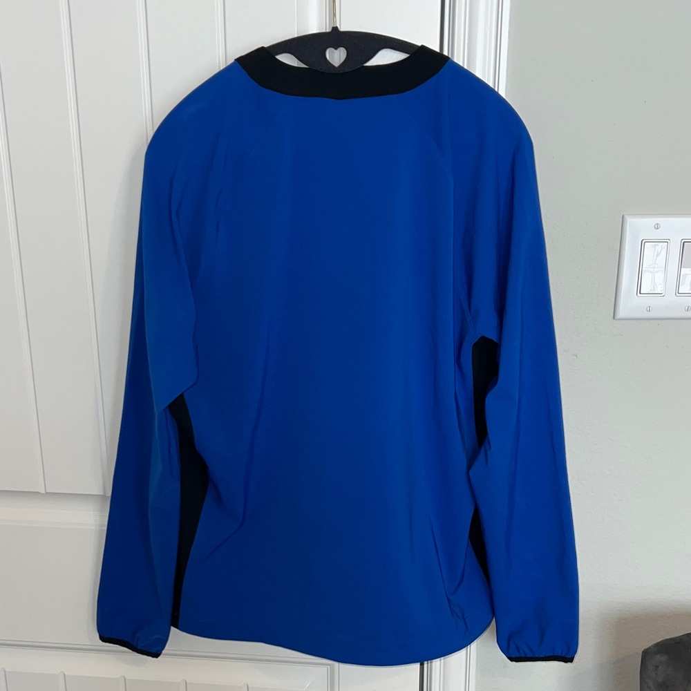 Nike Royal Blue and Black Long Sleeve Pullover Wind Jacket - Picture 3 of 8